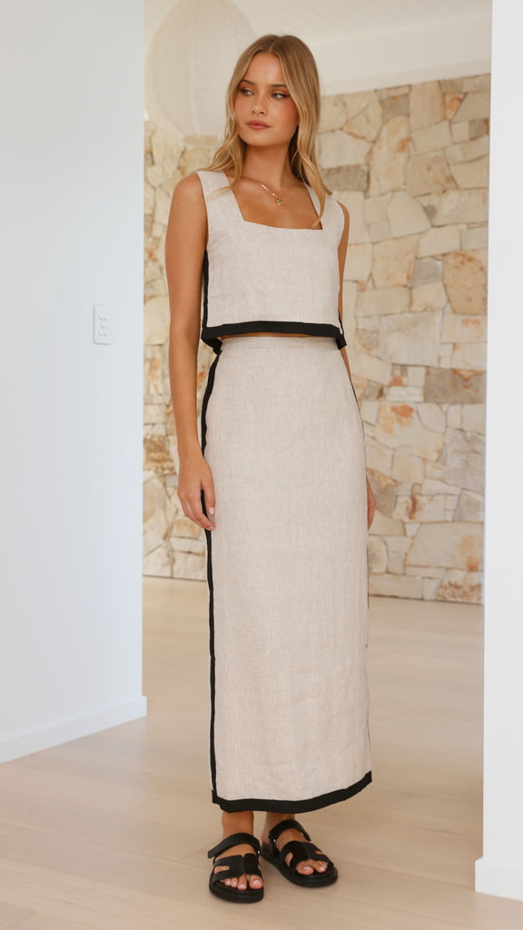 Arlette Maxi Skirt - Natural - Billy J