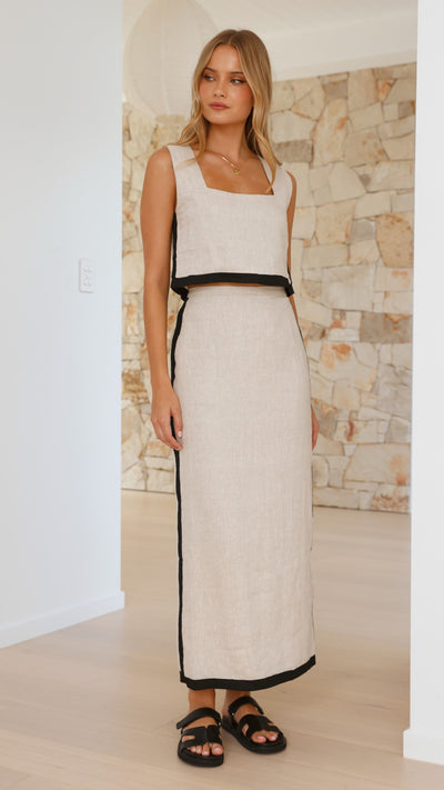 Load image into Gallery viewer, Arlette Maxi Skirt - Natural - Billy J
