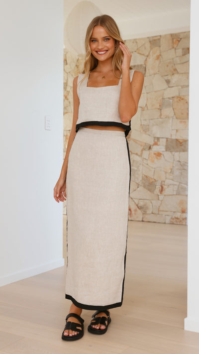 Load image into Gallery viewer, Arlette Maxi Skirt - Natural - Billy J
