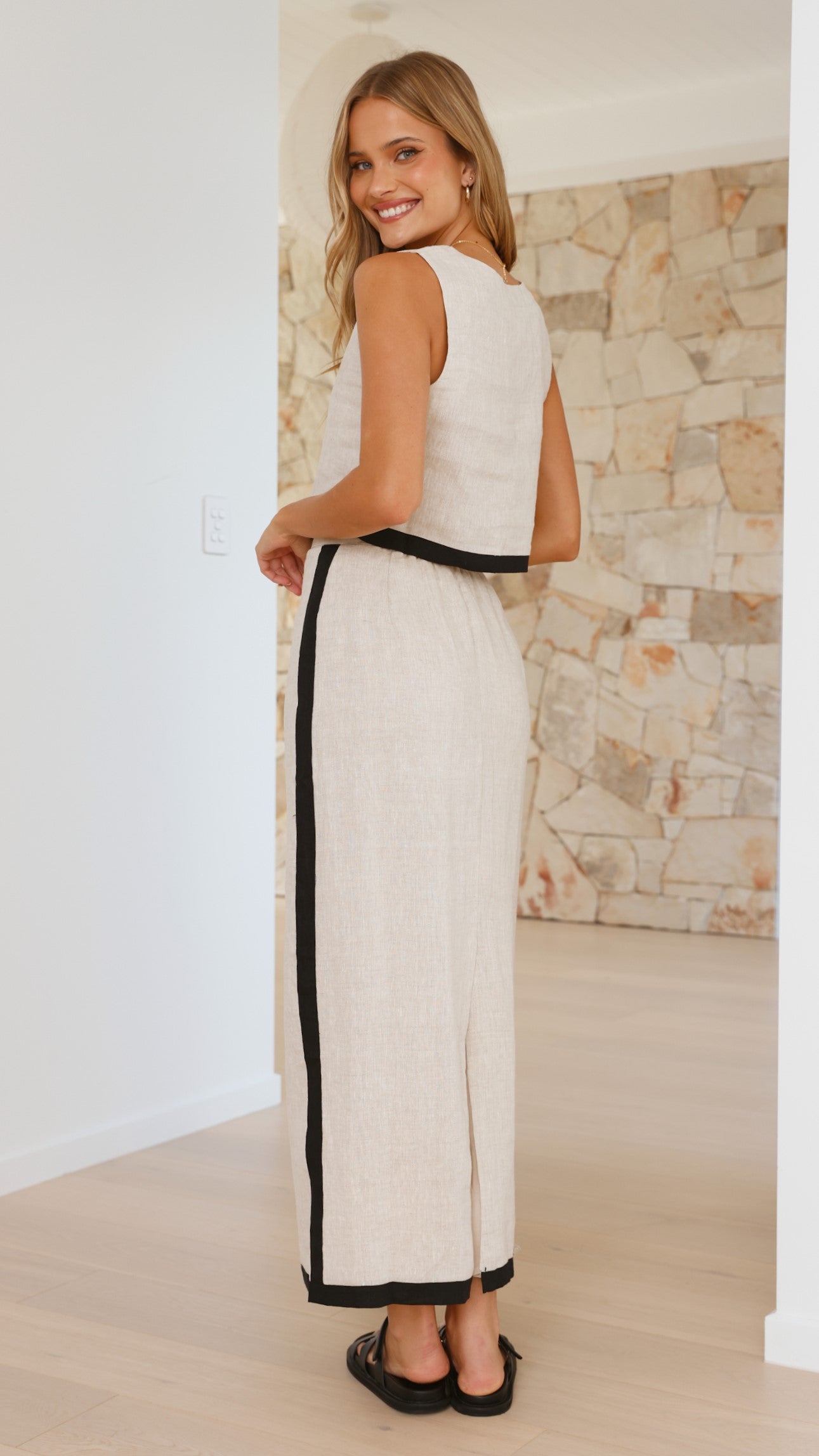 Arlette Maxi Skirt - Natural - Billy J