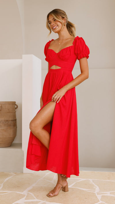 Load image into Gallery viewer, Hulu Maxi Dress - Red - Billy J
