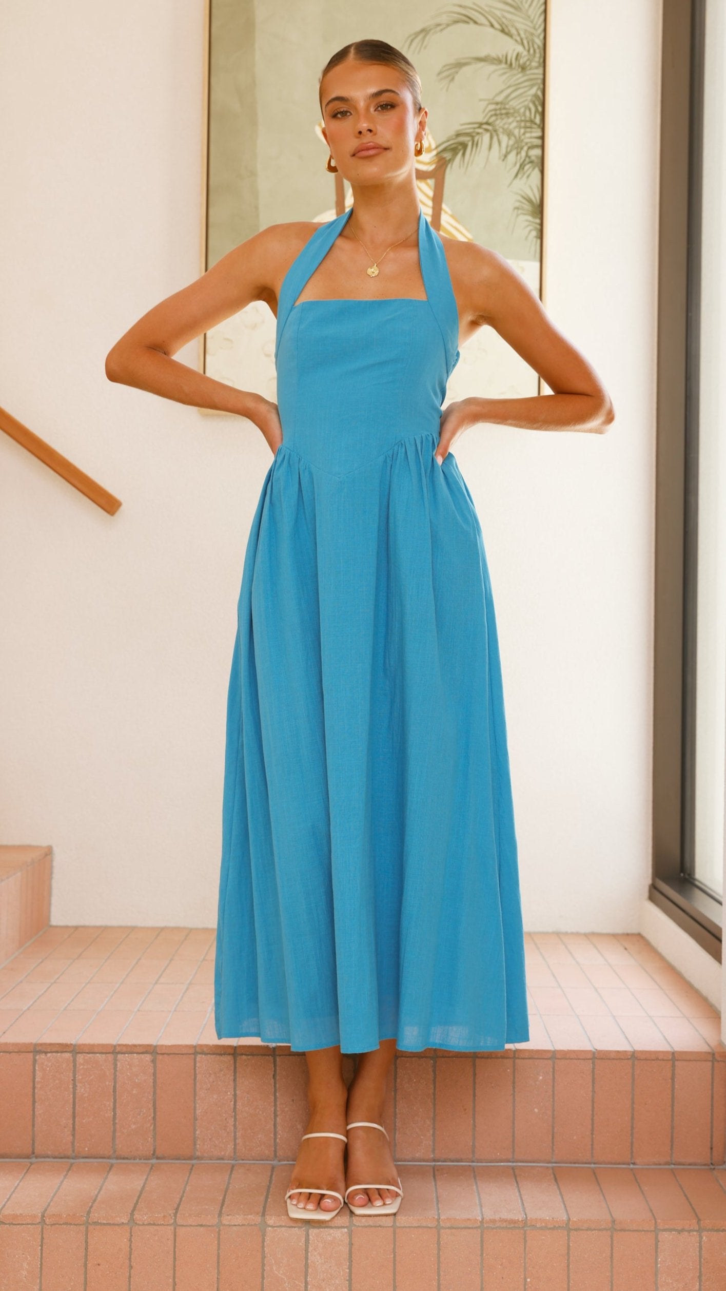 Caden Maxi Dress - Cobalt Blue - Billy J