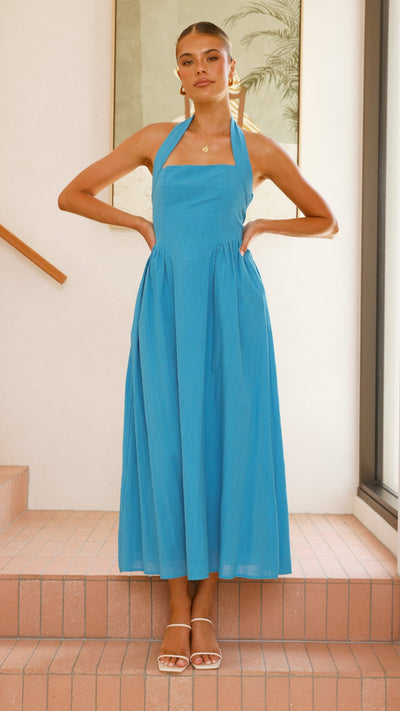 Load image into Gallery viewer, Caden Maxi Dress - Cobalt Blue - Billy J
