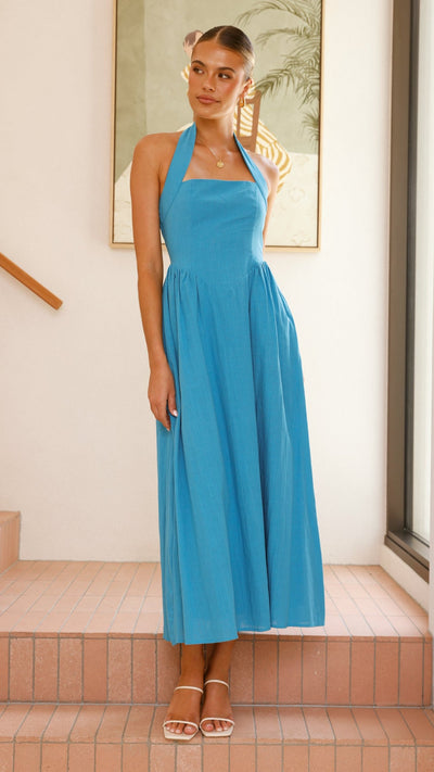 Load image into Gallery viewer, Caden Maxi Dress - Cobalt Blue - Billy J
