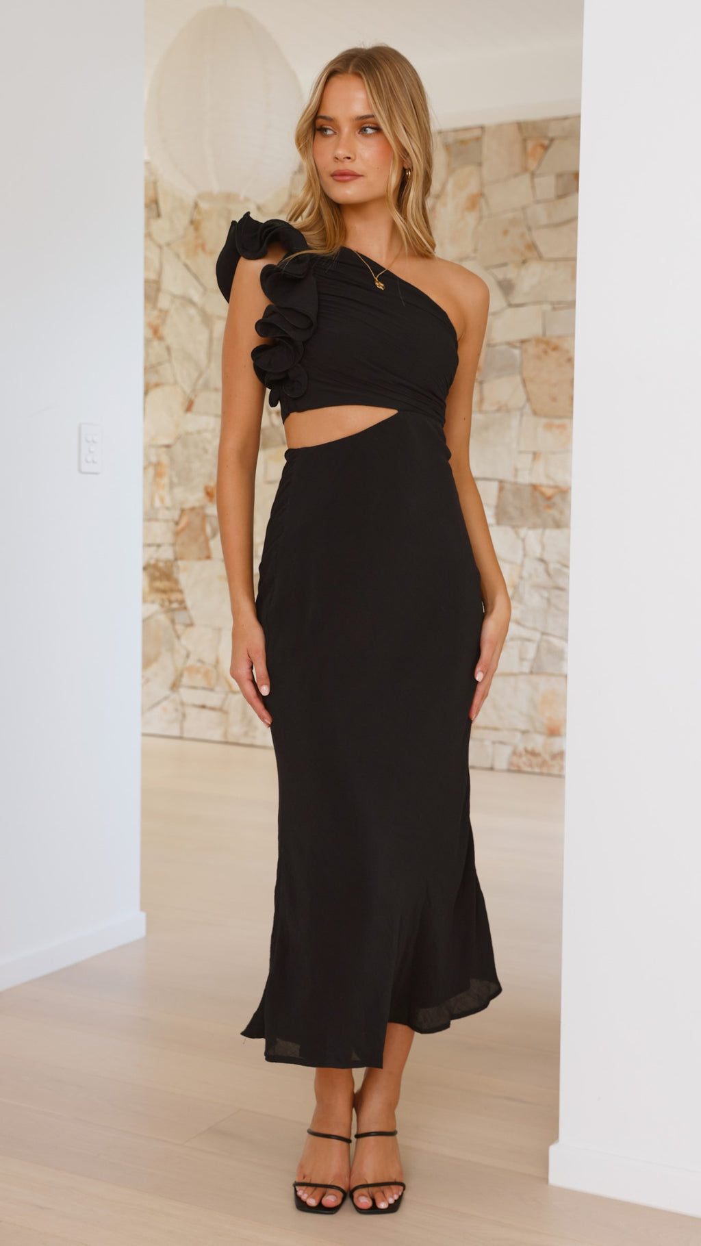 Amina Maxi Dress - Black - Billy J