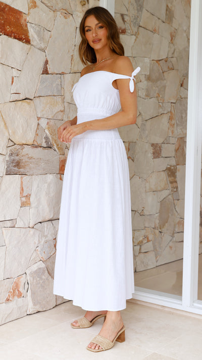 Load image into Gallery viewer, Adelaide Maxi Dress - White - Billy J
