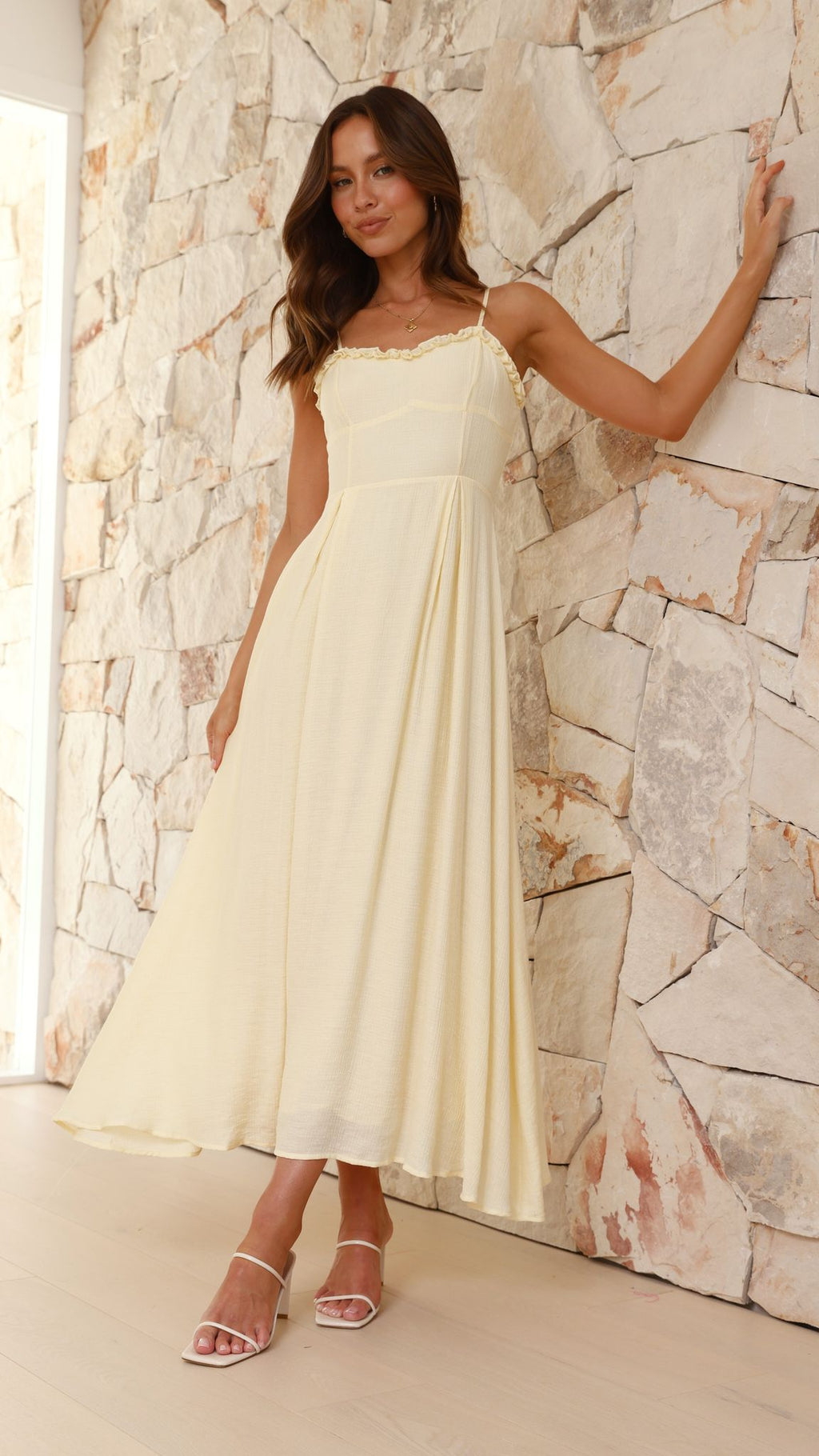 Xylia Maxi Dress - Yellow - Billy J