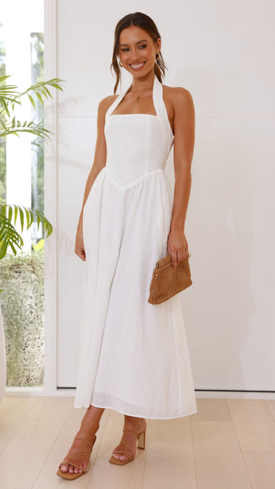 Load image into Gallery viewer, Caden Maxi Dress - White - Billy J
