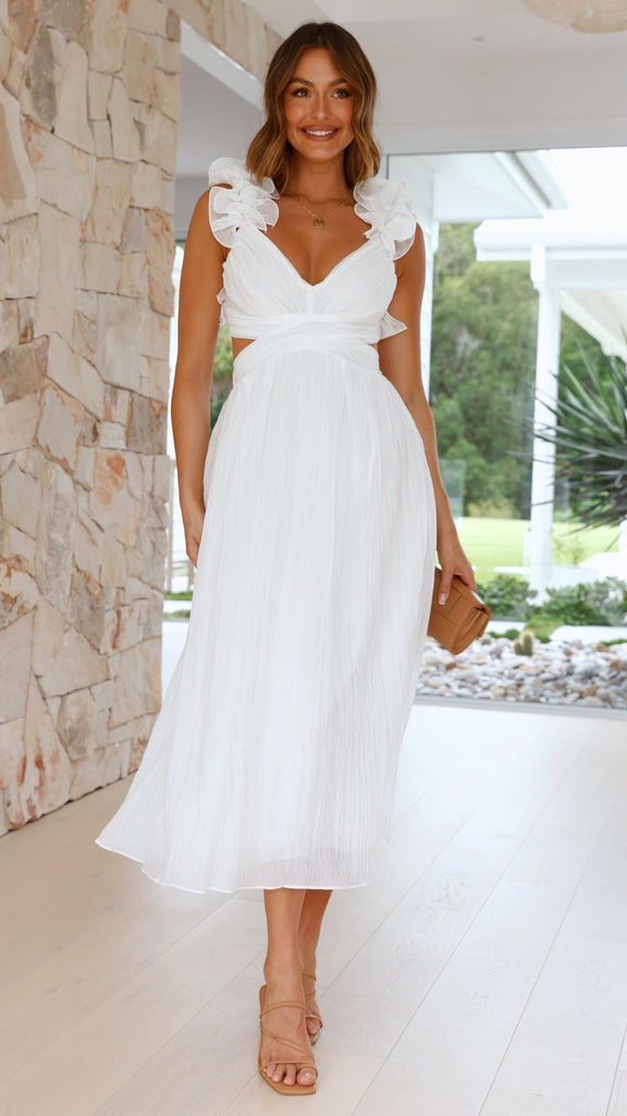 Cadell Maxi Dress - White - Billy J