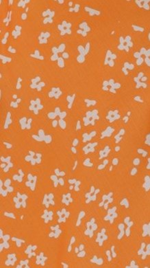 Farna Midi Dress - Orange Floral - Billy J