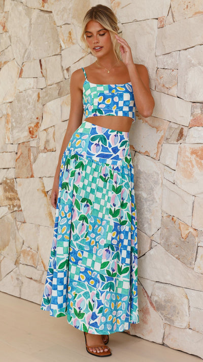 Load image into Gallery viewer, Mahlia Crop Top - Menorca - Billy J
