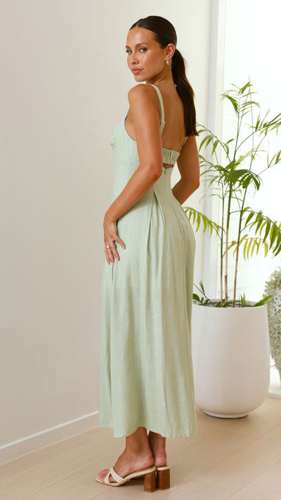 Load image into Gallery viewer, Shaylee Maxi Dress - Sage - Billy J
