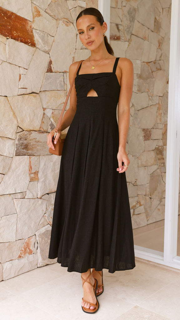 Shaylee Maxi Dress - Black - Billy J