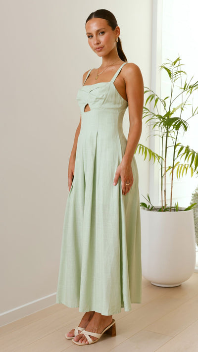 Load image into Gallery viewer, Shaylee Maxi Dress - Sage - Billy J
