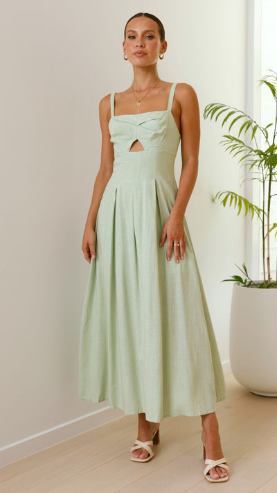 Load image into Gallery viewer, Shaylee Maxi Dress - Sage - Billy J
