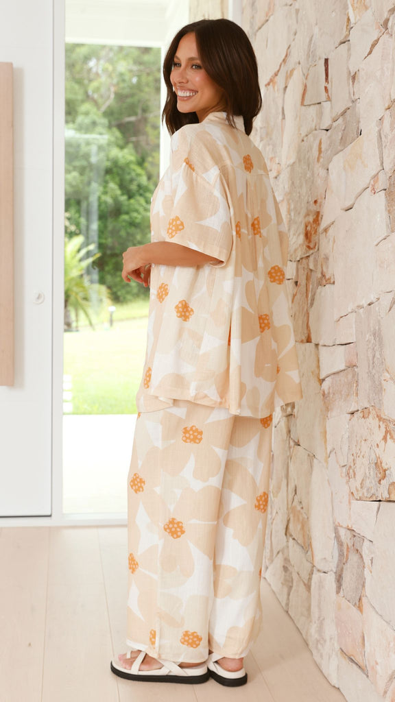 Zita Oversize Shirt - Buttercup Floral - Billy J