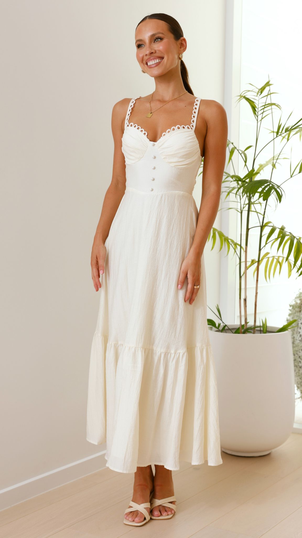 Beatrix Maxi Dress - Butter - Billy J