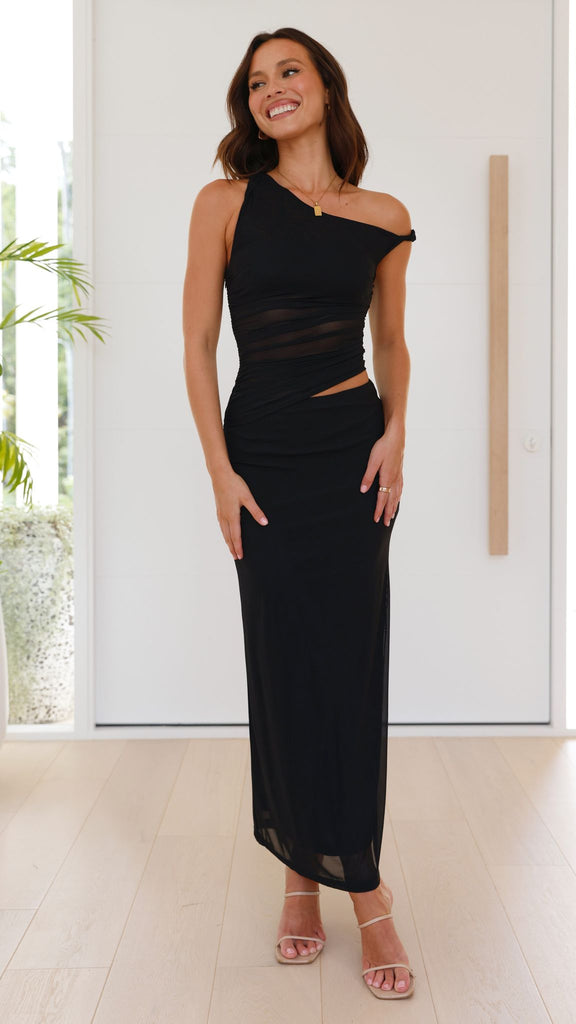 Iantha Maxi Dress - Black - Billy J