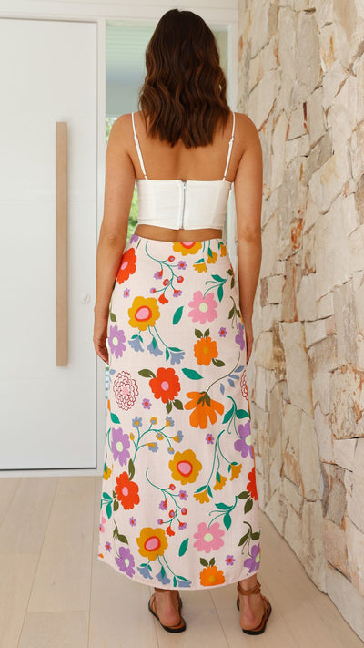 Load image into Gallery viewer, Dagna Maxi Skirt - Amsterdam Print - Billy J
