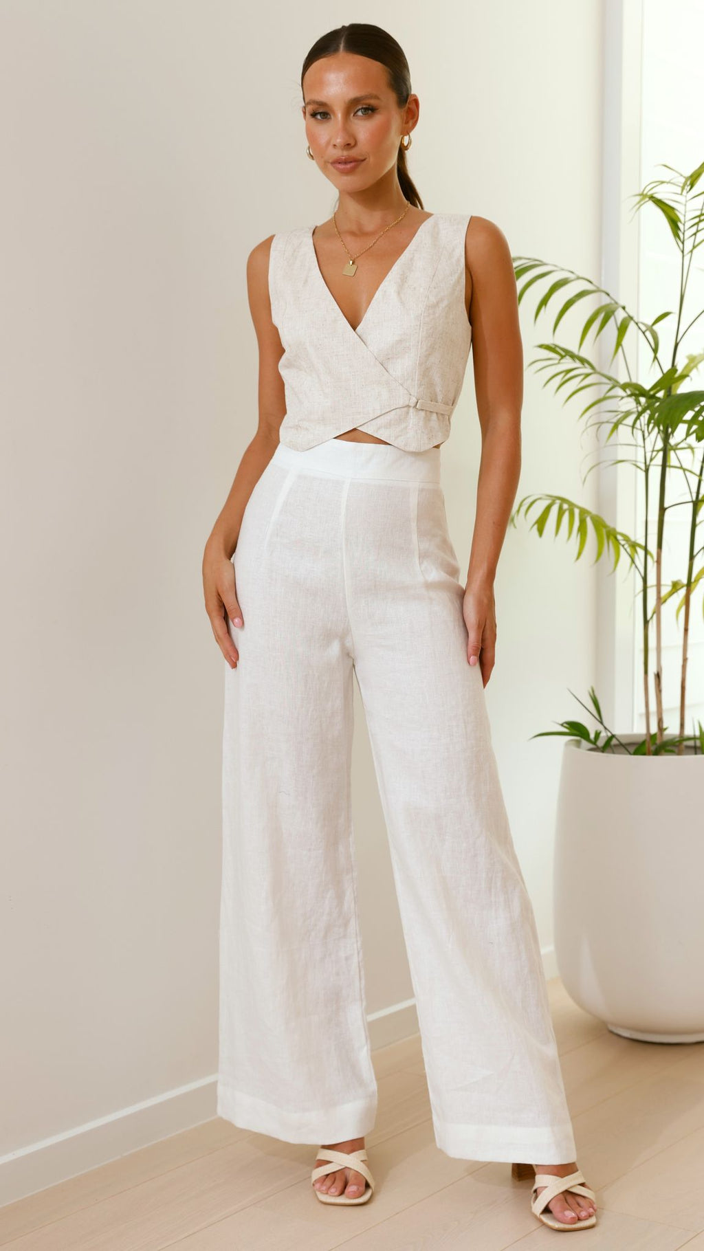 Karah Pants - White - Billy J