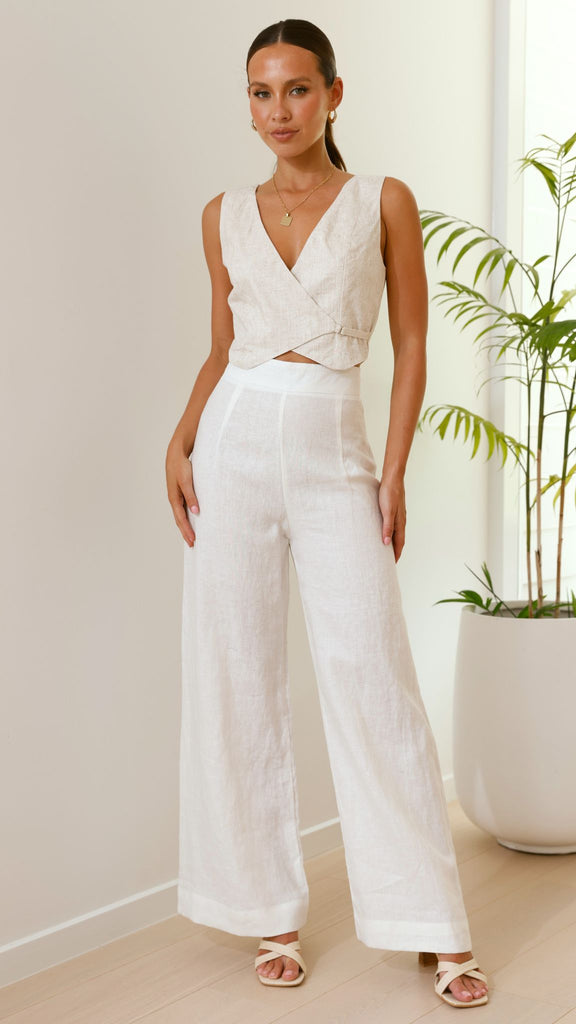 Karah Pants - White - Billy J