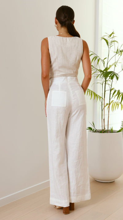 Load image into Gallery viewer, Karah Pants - White - Billy J
