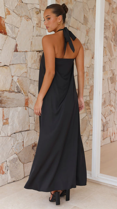 Load image into Gallery viewer, Monique Maxi Dress - Black - Billy J
