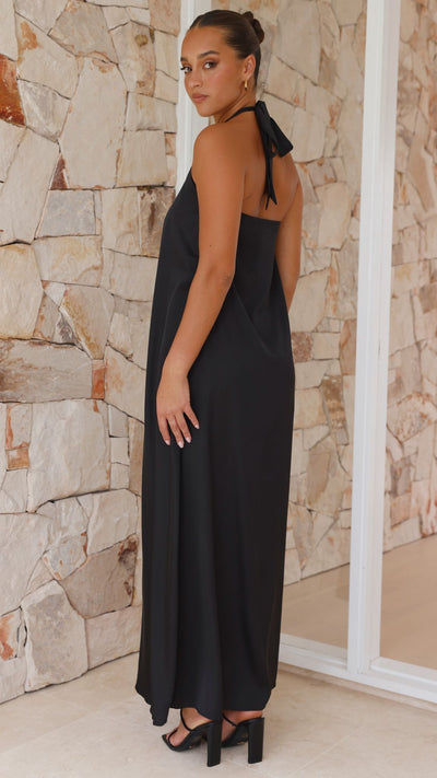 Load image into Gallery viewer, Monique Maxi Dress - Black - Billy J
