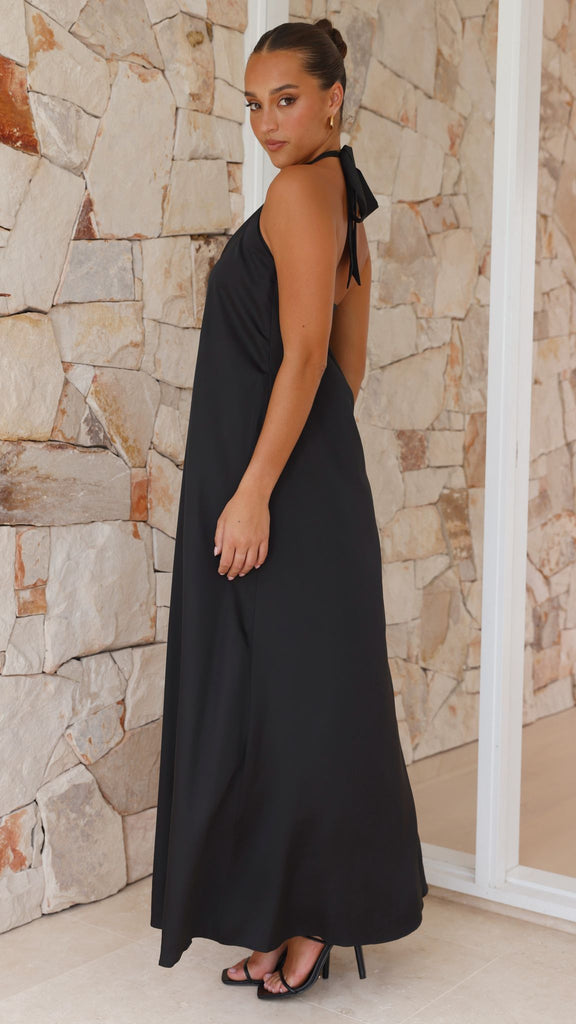 Monique Maxi Dress - Black - Billy J