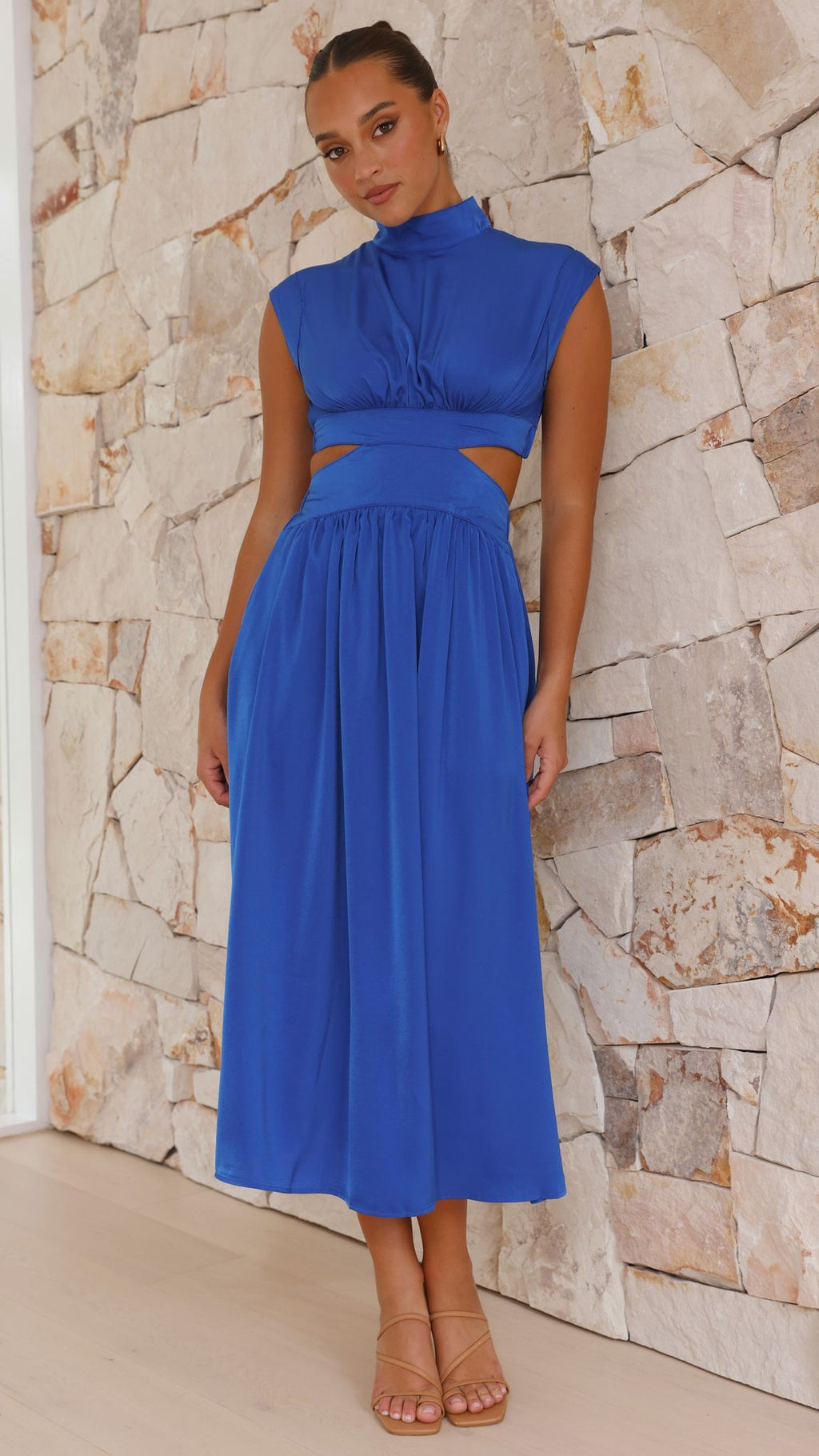 Cindie Midi Dress - Cobolt Blue - Billy J