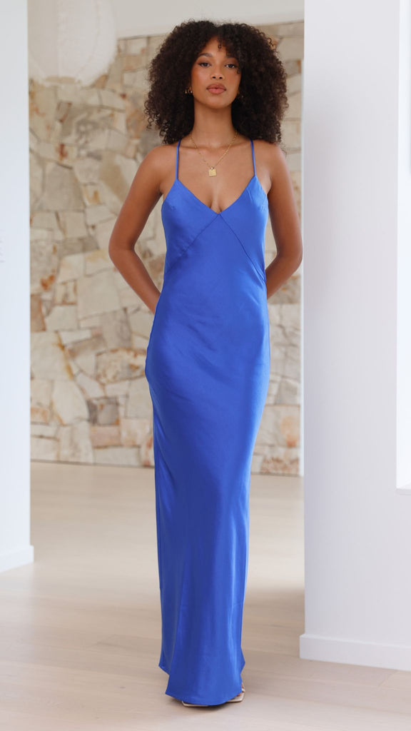 Gisella Maxi Dress - Cobalt Blue - Billy J