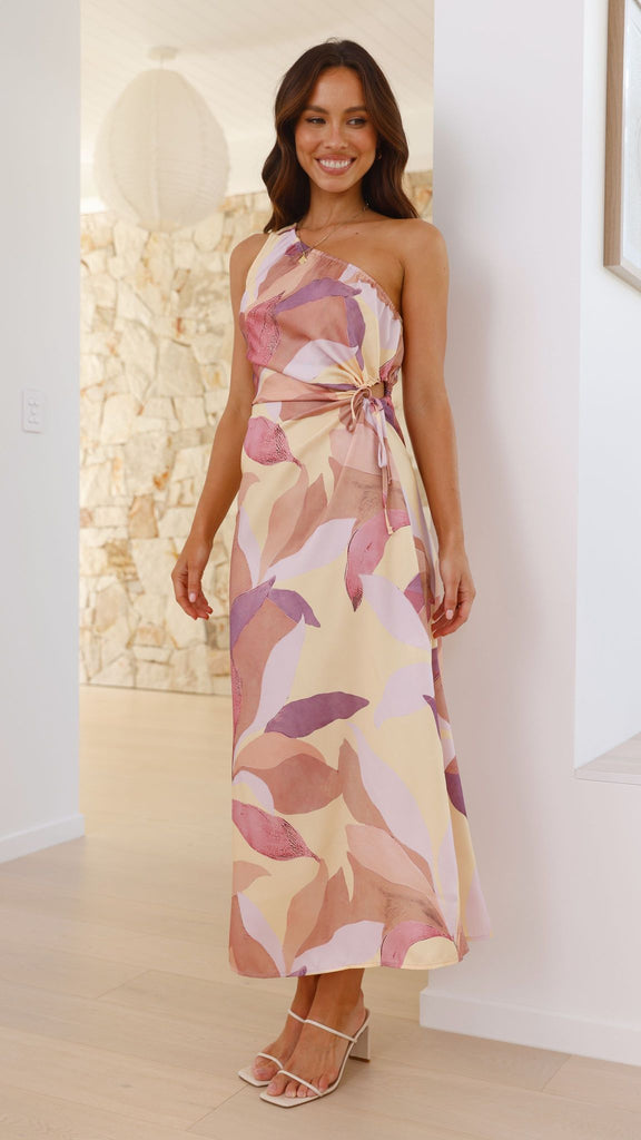 Lana Maxi Dress - Pink/Purple Floral - Billy J