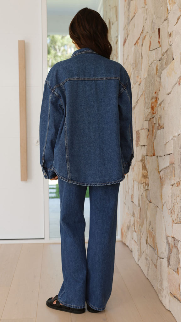 Organic Denim Jacket - Vintage Blue - Billy J