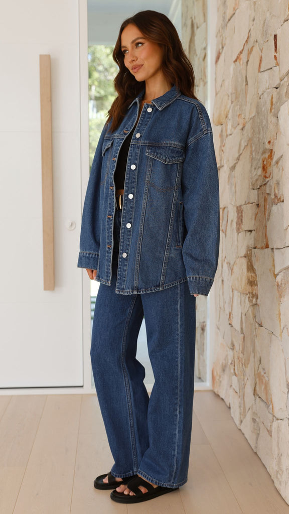 Organic Denim Jacket - Vintage Blue - Billy J