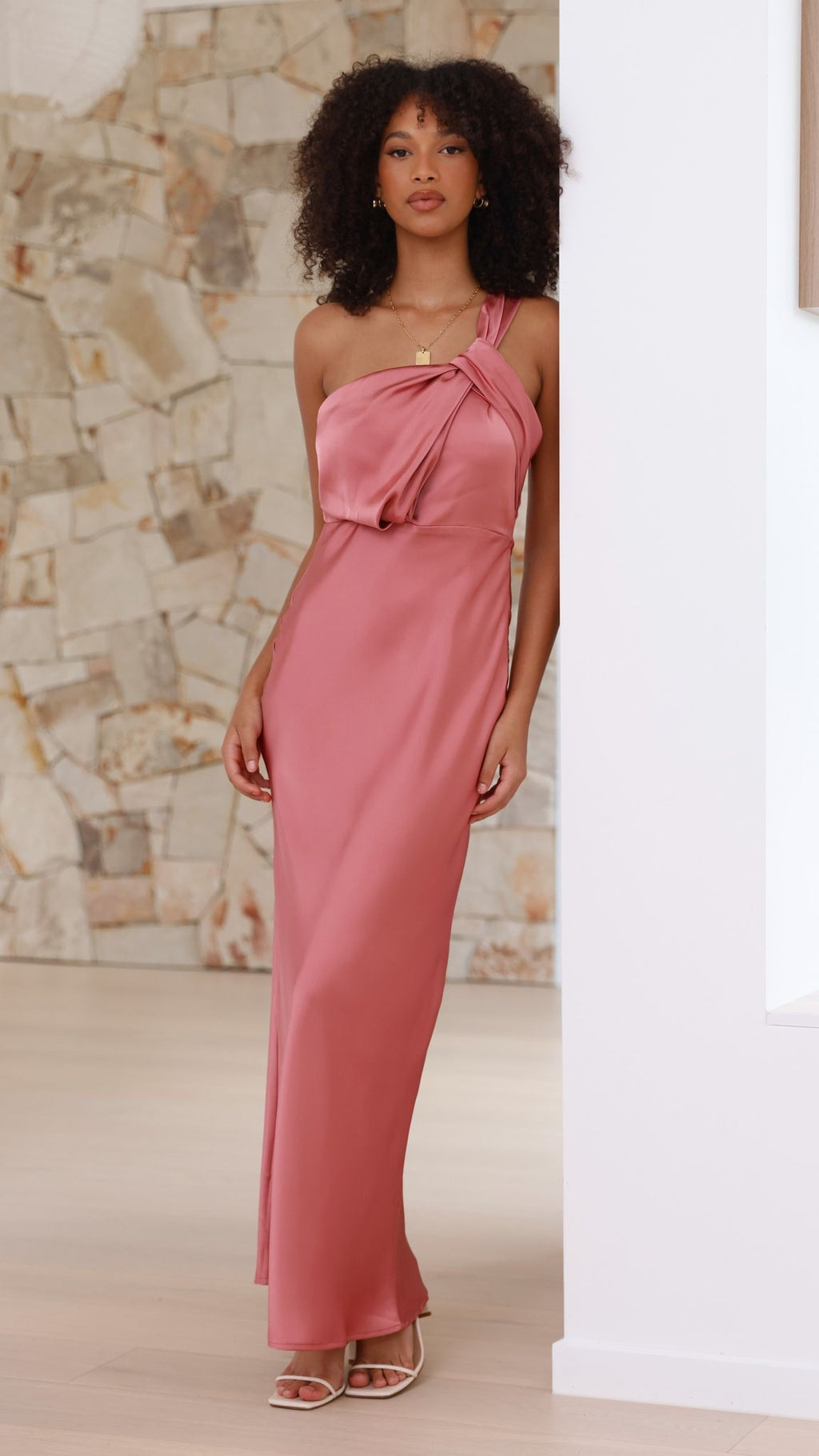 Greta Maxi Dress - Baked Rose - Billy J