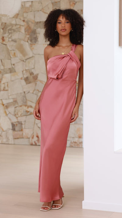 Load image into Gallery viewer, Greta Maxi Dress - Baked Rose - Billy J
