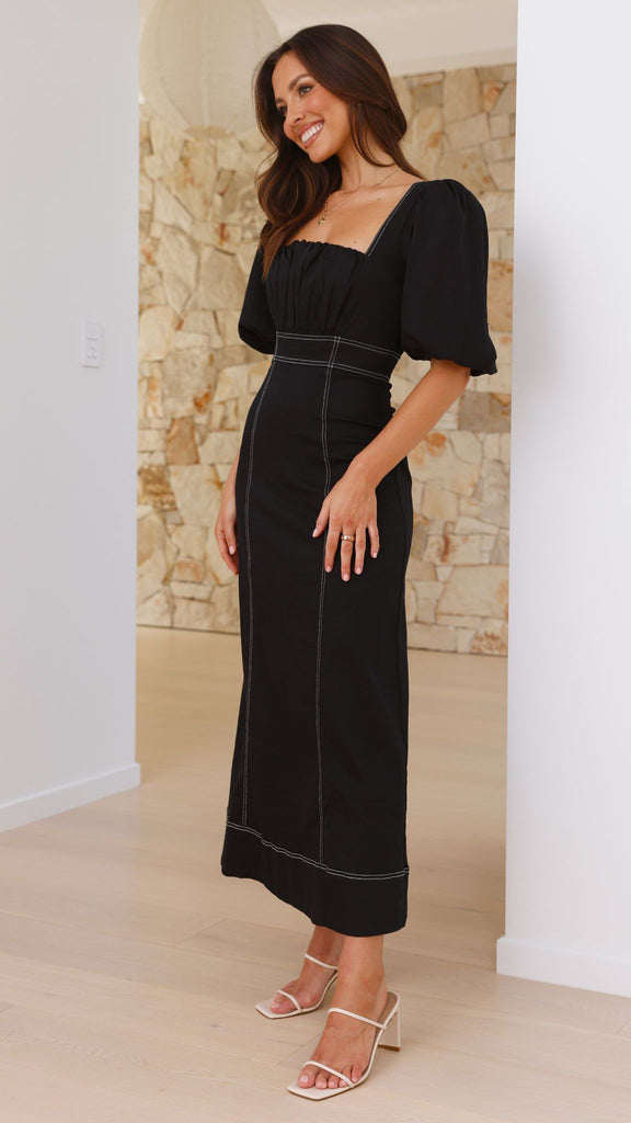 Jayde Maxi Dress - Black - Billy J