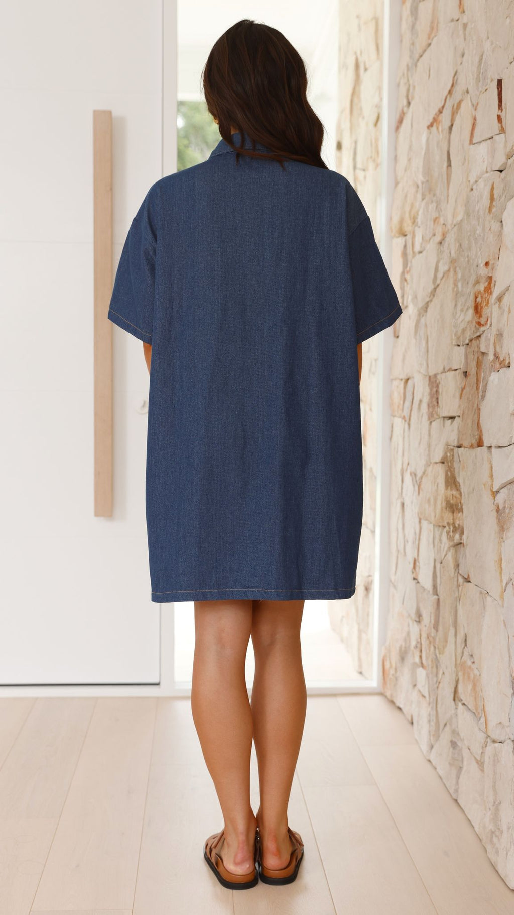 Laksha Mini Dress - Dark Denim - Billy J