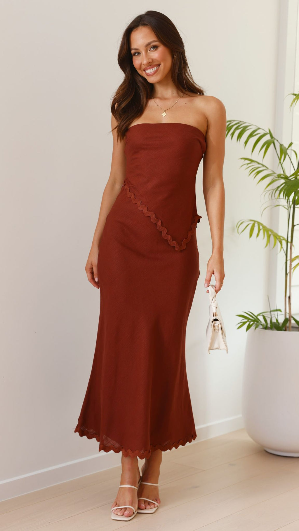 Solara Maxi Skirt - Chocolate - Billy J