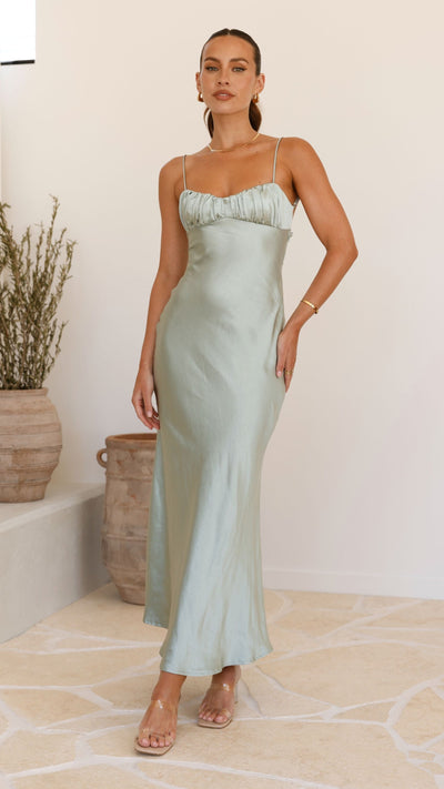 Load image into Gallery viewer, Rue Maxi Dress - Sage - Billy J
