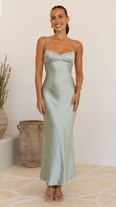 Load image into Gallery viewer, Rue Maxi Dress - Sage - Billy J
