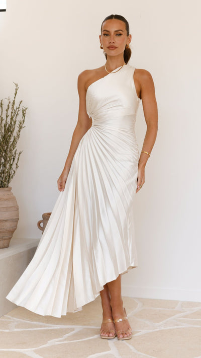 Load image into Gallery viewer, Olivia Maxi Dress - Champagne - Billy J
