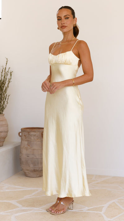 Load image into Gallery viewer, Rue Maxi Dress - Yellow - Billy J
