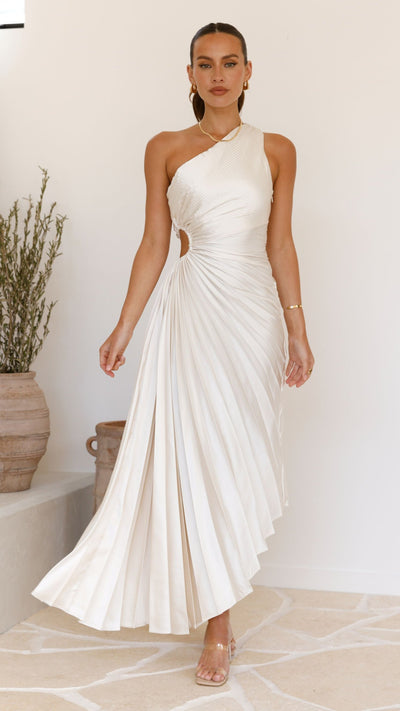 Load image into Gallery viewer, Olivia Maxi Dress - Champagne - Billy J
