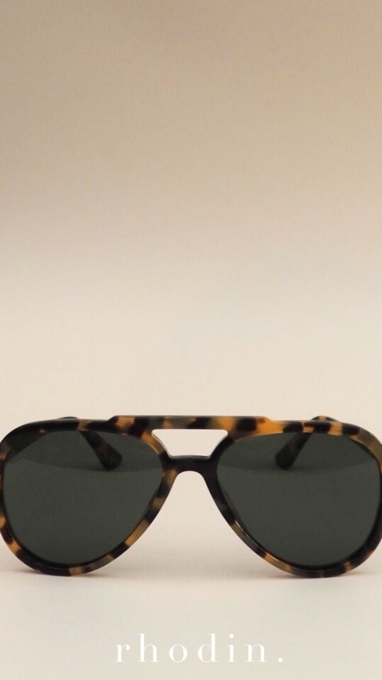 RC Caramel Tort Aviator Sunglasses - Tort - Billy J