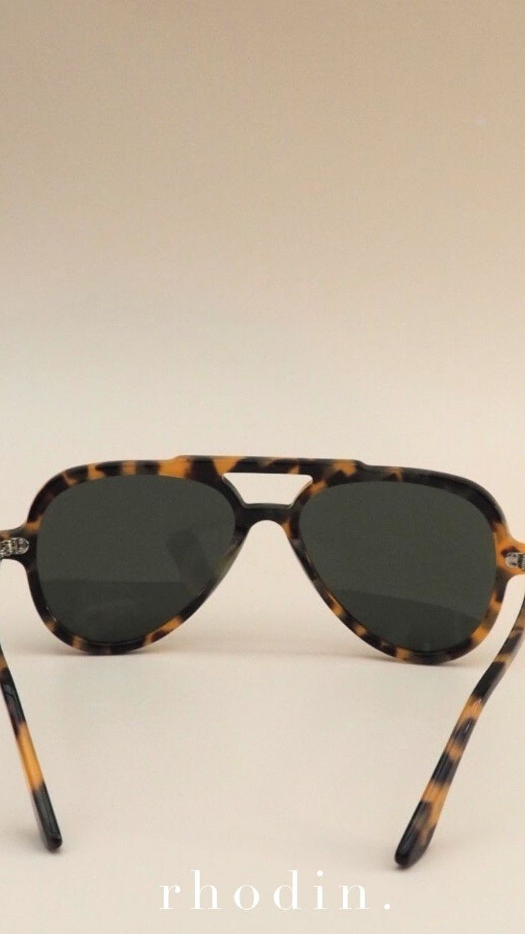 RC Caramel Tort Aviator Sunglasses - Tort - Billy J