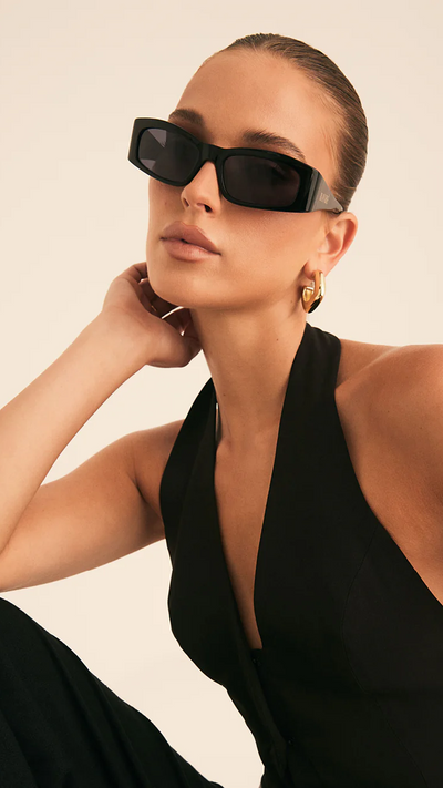 Load image into Gallery viewer, Camilla Sunglasses - Jet Black - Billy J
