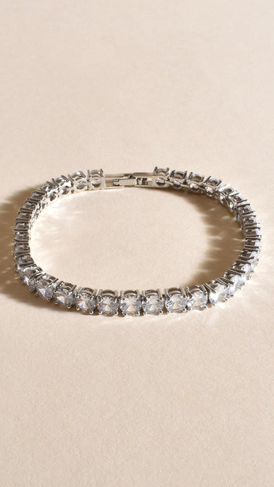 Load image into Gallery viewer, Tennis Bracelet - Crystal/Silver - Billy J
