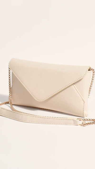 Load image into Gallery viewer, Carmen Envelope Cross Body Bag - Cream - Billy J
