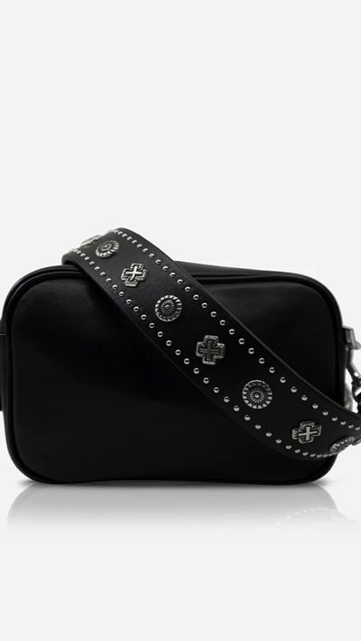 Load image into Gallery viewer, Sol Sana Camera Bag - Black/Silver - Billy J
